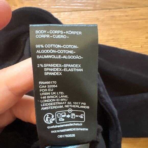 Free People black velvet pull on flare zipper side pants SIZE XS - Picture 5 of 6